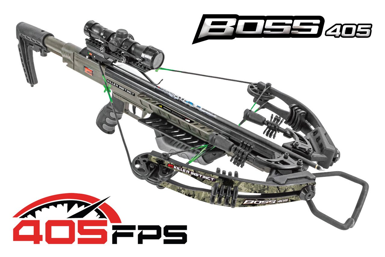 1104_BOSS_405_Enhanced_Content_0__11111 Killer Instinct Boss 405, crossbow package, Killer Instinct crossbow, high-performance crossbow, hunting crossbow, precision crossbow, durable crossbow, bowhunting gear, target shooting crossbow, Boss 405, powerful crossbow, stealth crossbow, crossbow accessories, all-in-one crossbow package, Killer Instinct archery.